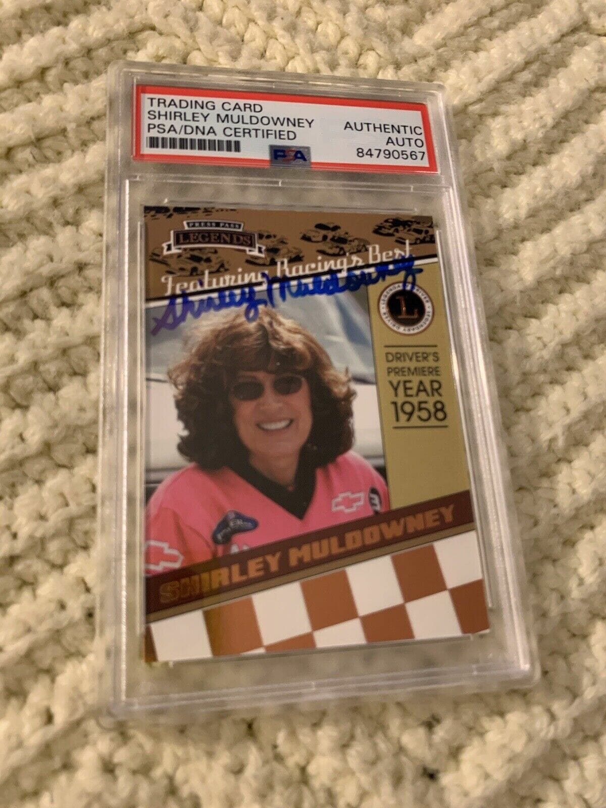 Shirley Muldowney Signed 2011 Press Pass Legends Card #25 PSA /DNA Slab COA
Opens in a new window or tab