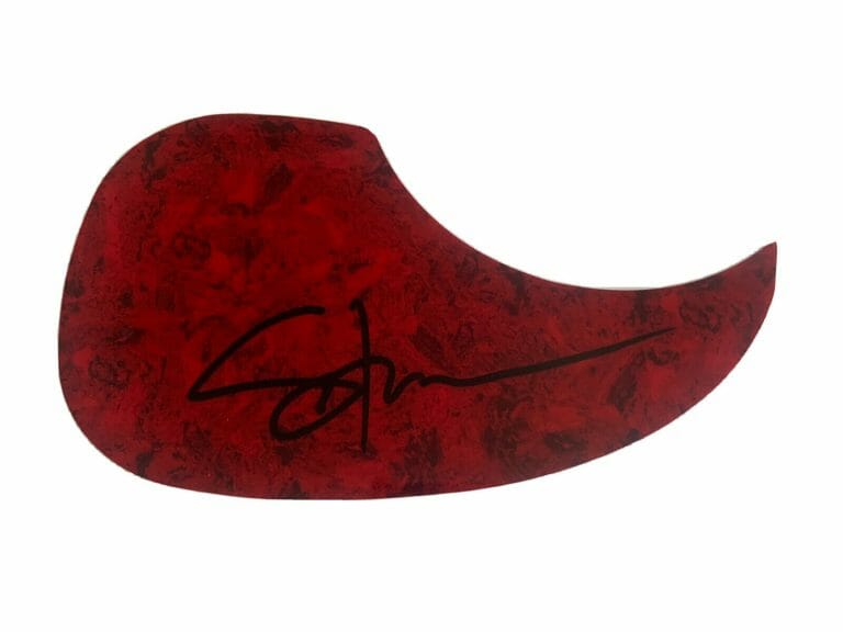 SHOOTER JENNINGS AUTOGRAPHED SIGNED COUNTRY GUITAR PICKGUARD GUARANTEED
 COLLECTIBLE MEMORABILIA