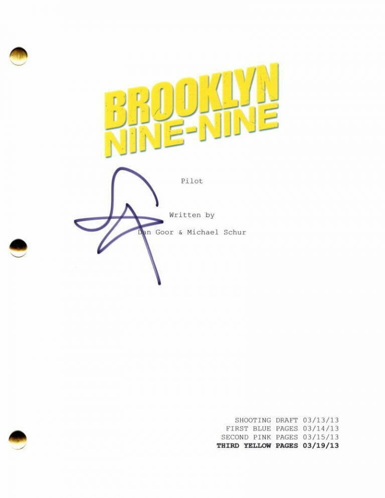 STEPHANIE BEATRIZ SIGNED AUTOGRAPH BROOKLYN NINE-NINE PILOT SCRIPT – ROSA DIAZ
 COLLECTIBLE MEMORABILIA