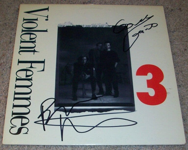 THE VIOLENT FEMMES SIGNED AUTOGRAPH 3 ALBUM W/PROOF GORDON GANO & BRIAN RITCHIE
 COLLECTIBLE MEMORABILIA