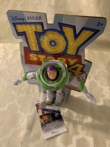 TIM ALLEN SIGNED BUZZ LIGHTYEAR TOY STORY 4 DOLL POSEABLE JSA AUTHENTICATED COA
 COLLECTIBLE MEMORABILIA