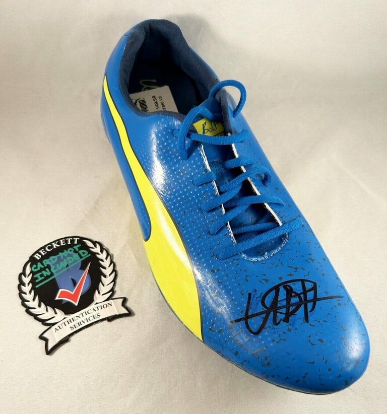 Usain Bolt Signed Puma Cleat Spike Olympics Gold Medalist Beckett