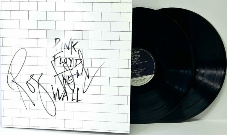 WATERS GILMOUR WRIGHT MASON SIGNED AUTO”THE WALL” MULTI PINK FLOYD JSA LOA
 COLLECTIBLE MEMORABILIA