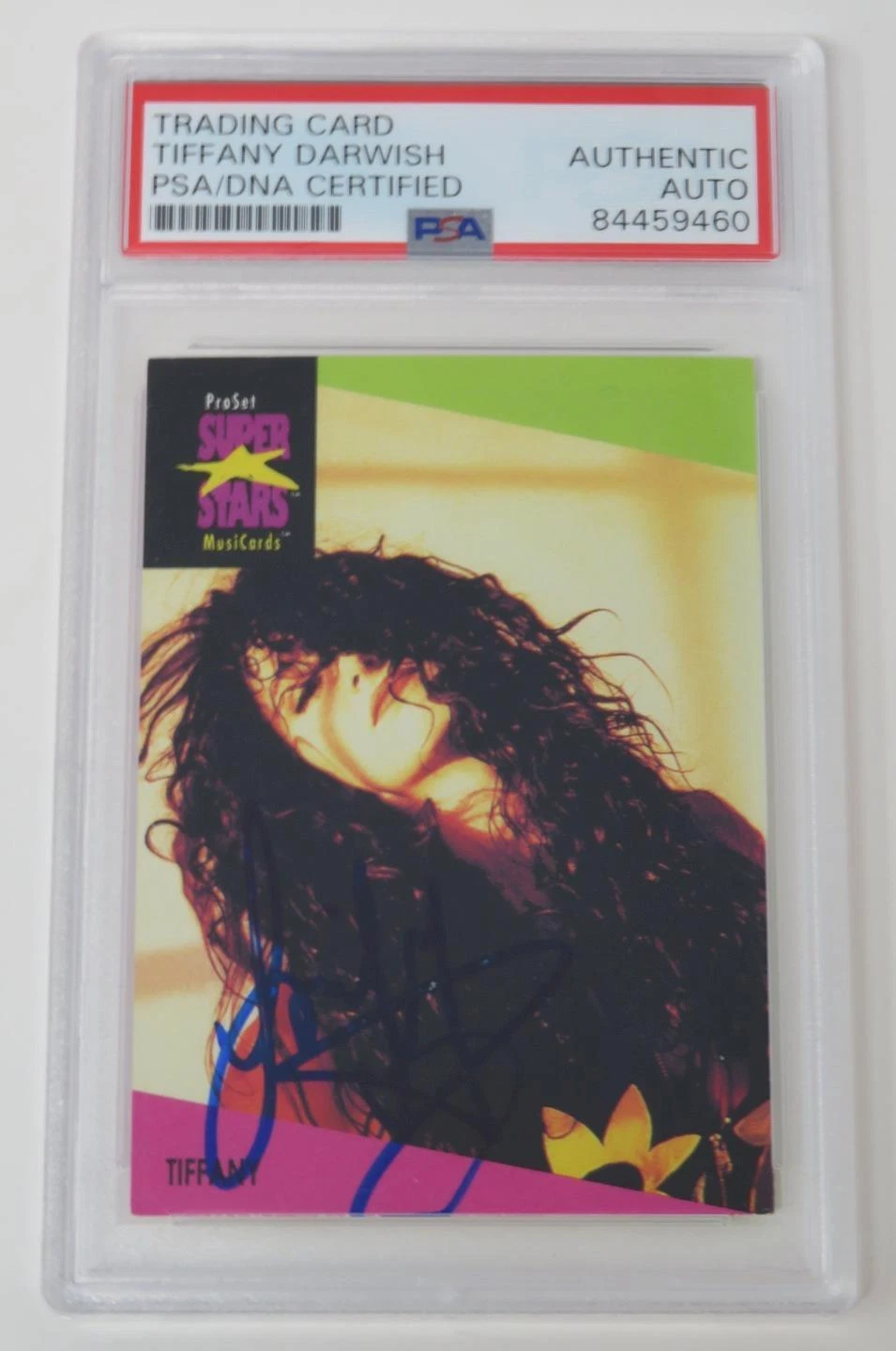 TIFFANY Signed Autograph Auto 1991 ProSet Musicards Rookie Card # 96 Slab PSA
