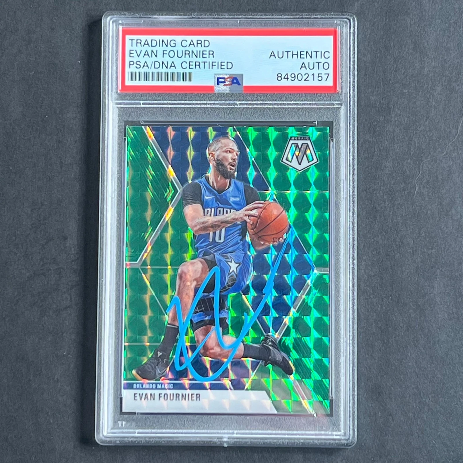 2019-20 Panini Mosaic #2 EVAN FOURNIER Signed Card AUTO PSA Slabbed Magic

