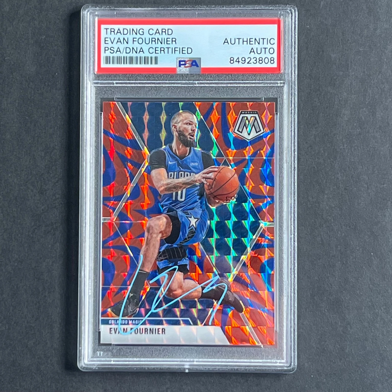 2019-20 Panini Mosaic #2 EVAN FOURNIER Signed Card AUTO PSA Slabbed Magic
