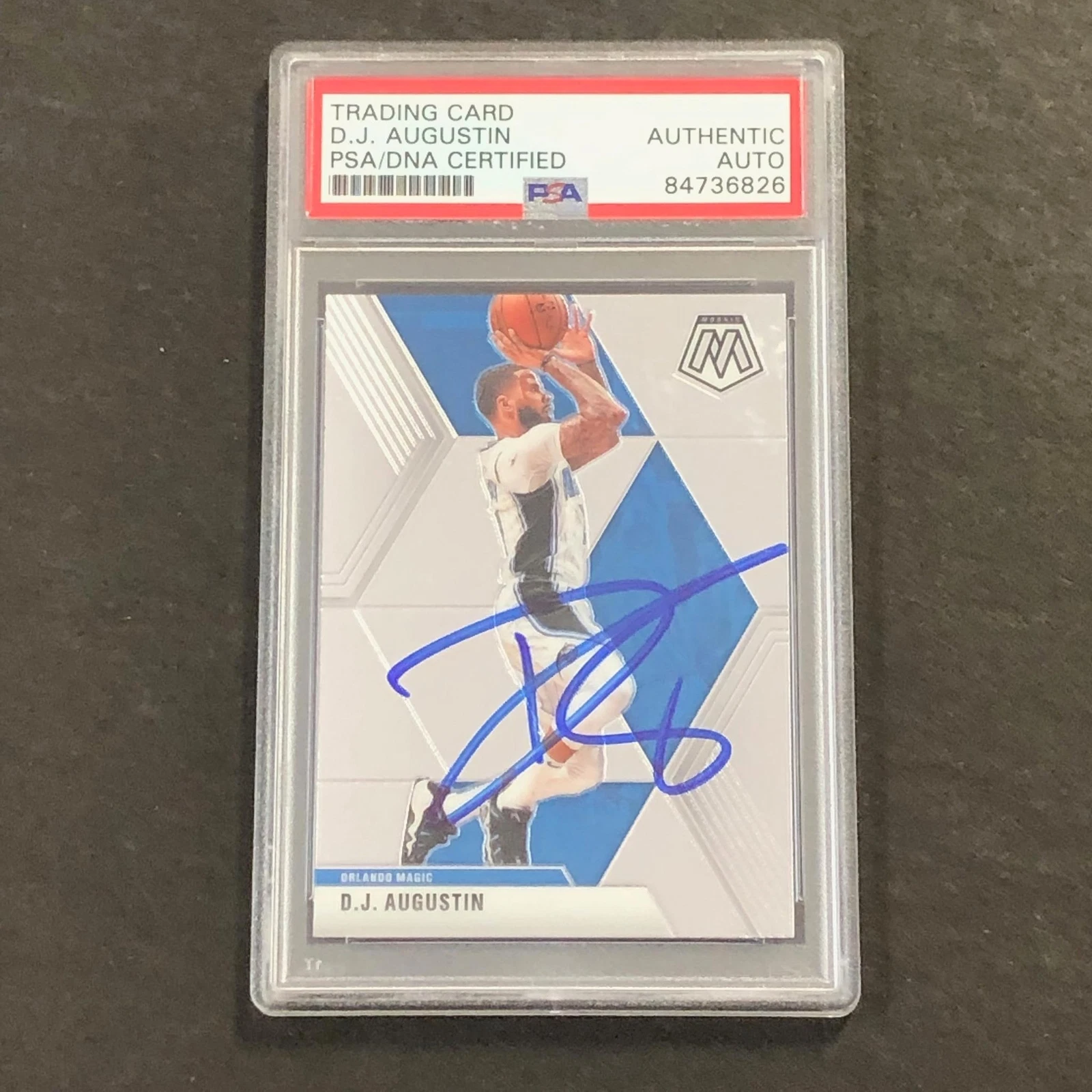 2019-20 Panini Mosaic #32 DJ Augustin Signed Card AUTO PSA Slabbed Magic
