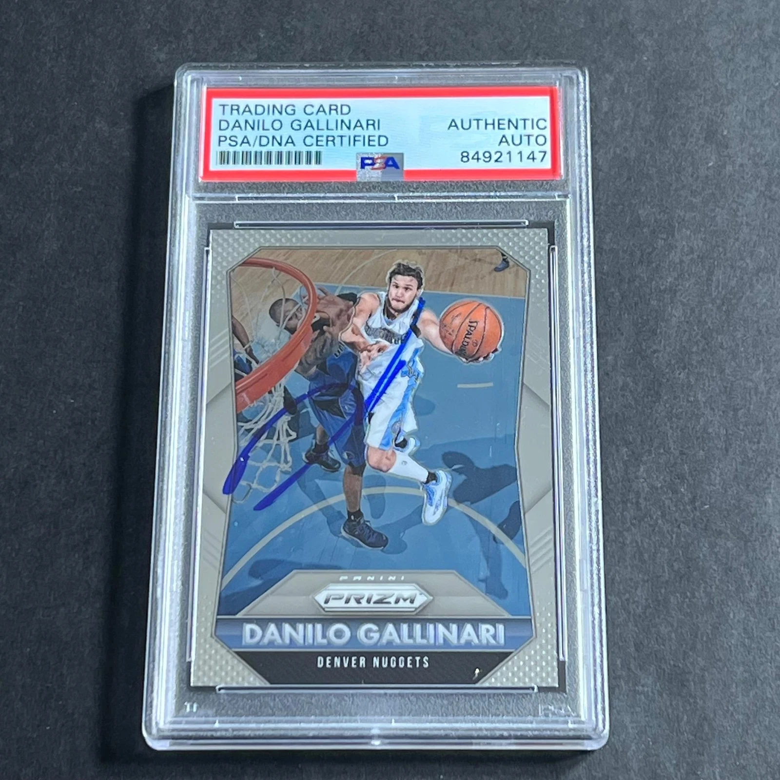 2015-16 Panini Prizm #103 Danilo Gallinari Signed AUTO PSA Slabbed Nuggets
