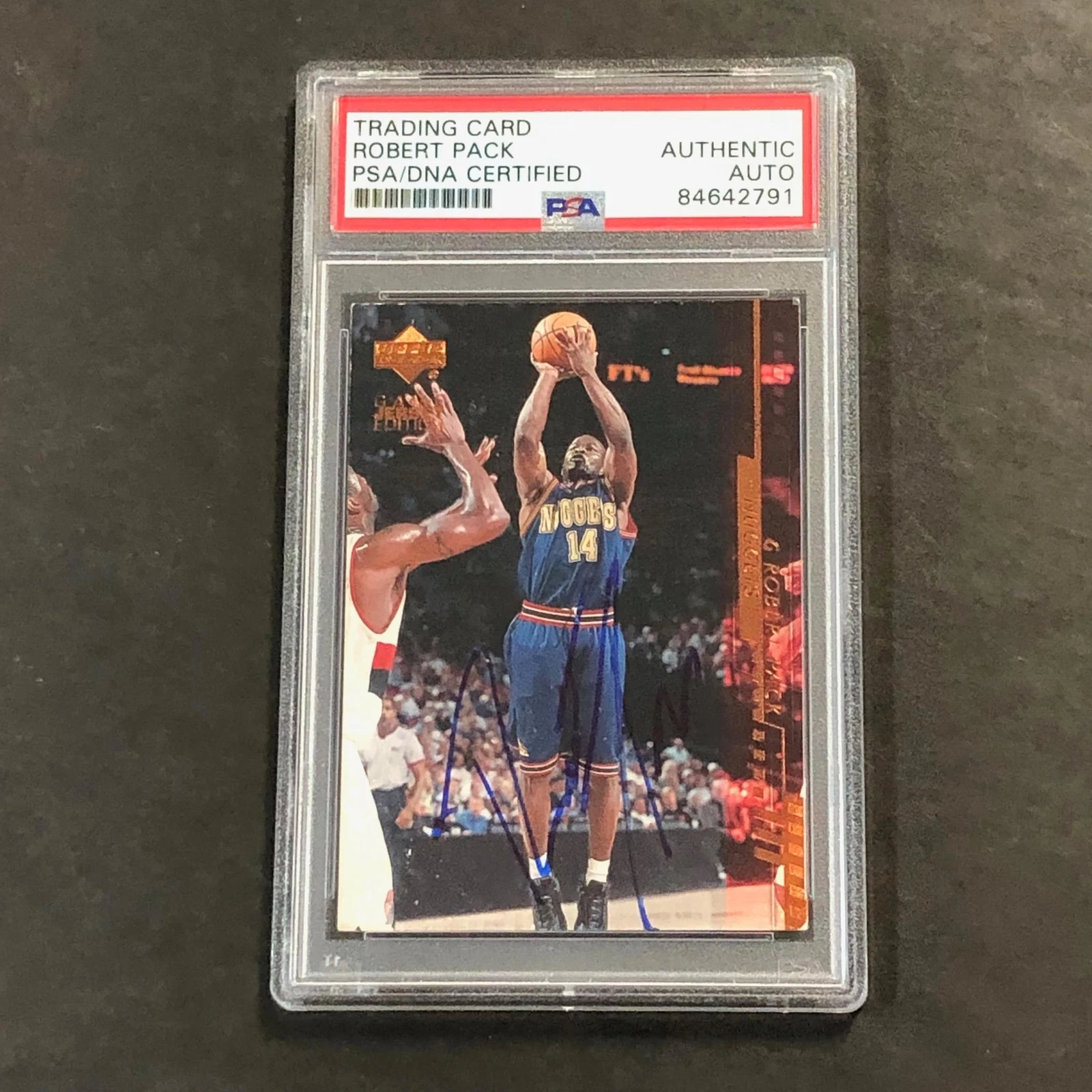 2001 Upper Deck #279 Robert Pack Signed PSA Slabbed Nuggets
