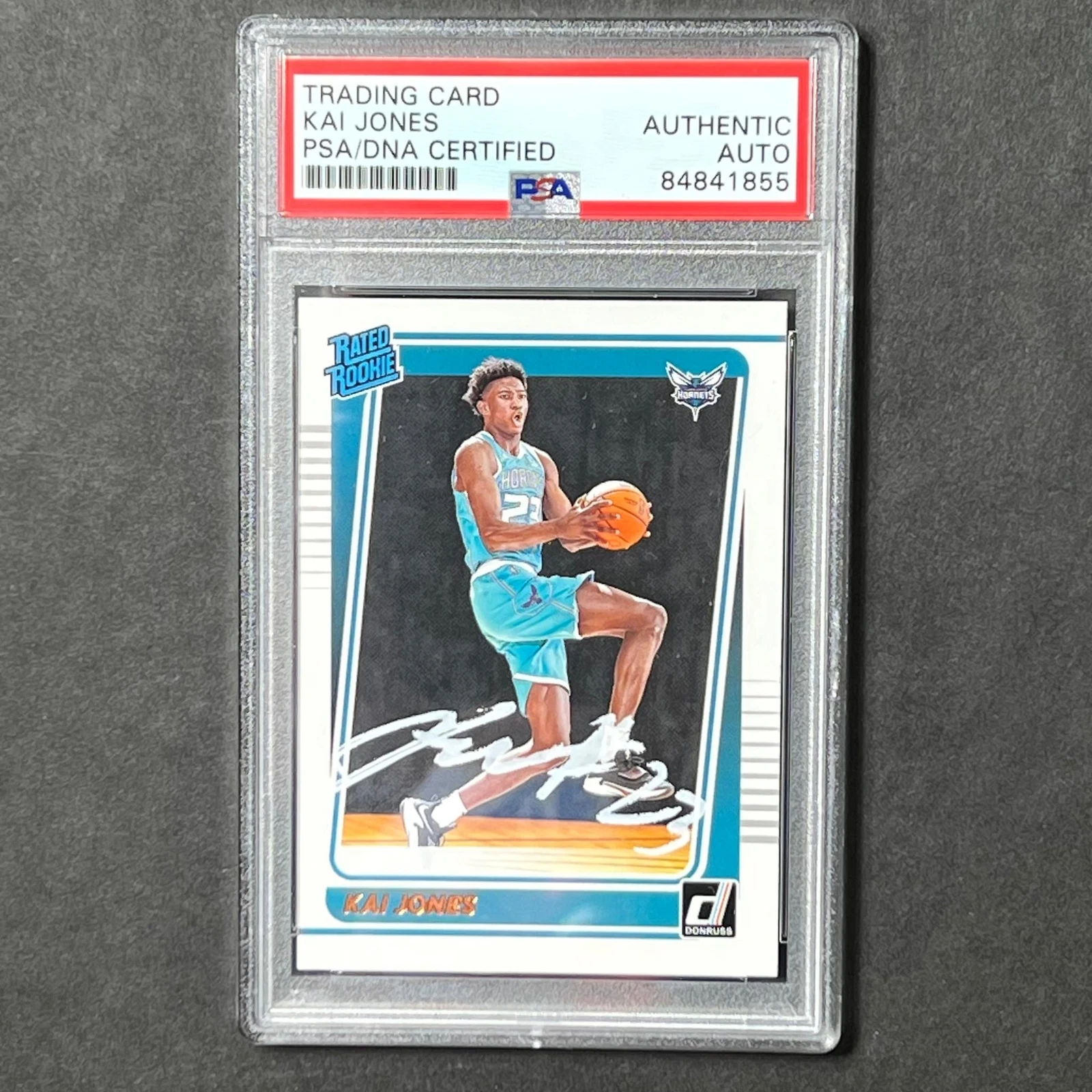 2021-22 Panini Donruss #232 Kai Jones Signed AUTO PSA Slabbed Hornets
