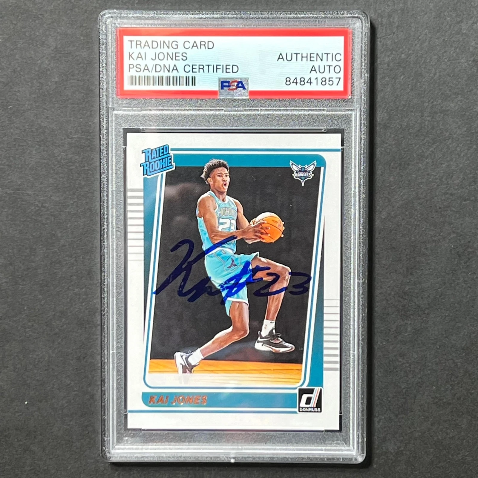 2021-22 Panini Donruss #232 Kai Jones Signed AUTO PSA Slabbed Hornets
