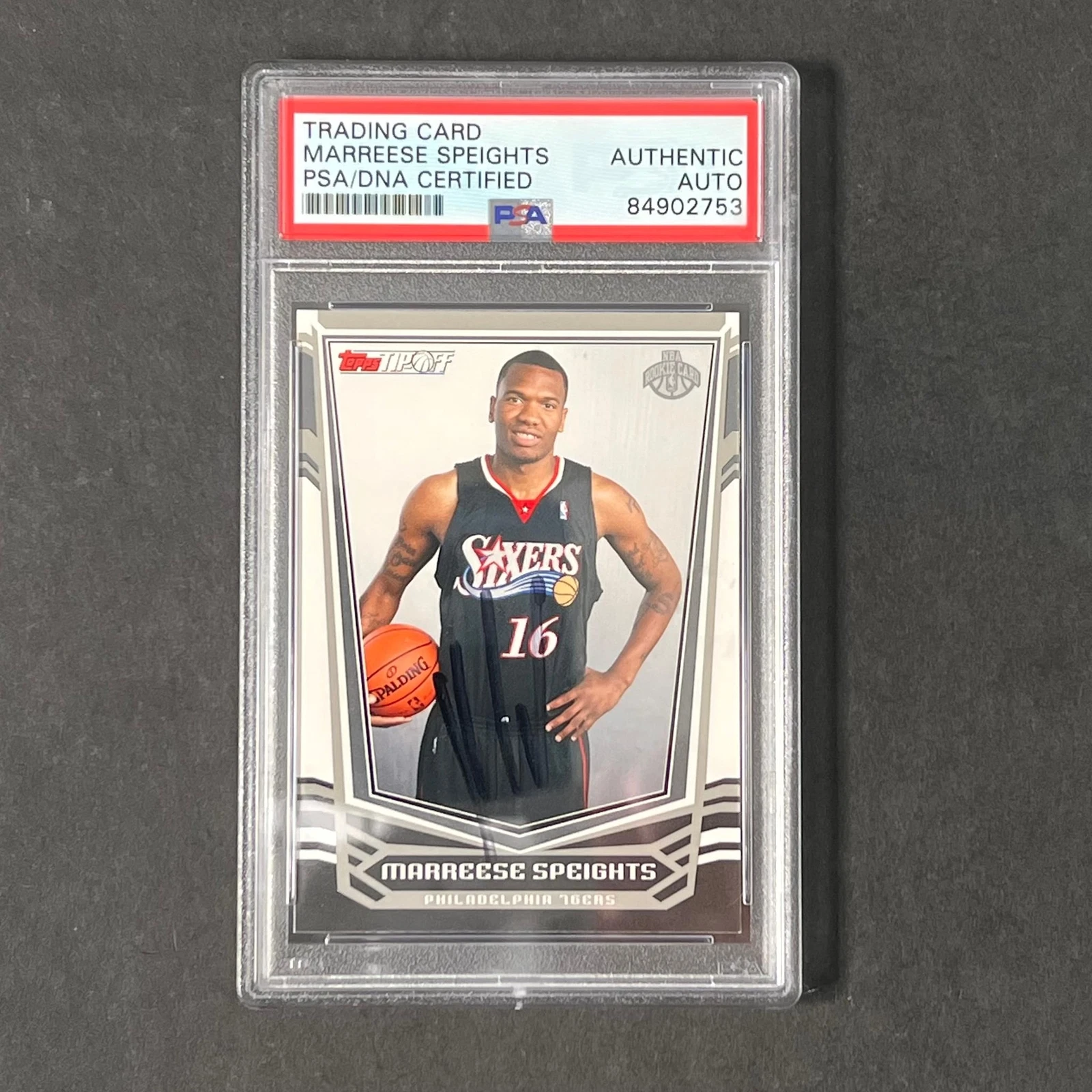2008-09 Topps Tipoff #126 MARREESE SPEIGHTS Signed Card AUTO PSA Slabbed RC 76er
