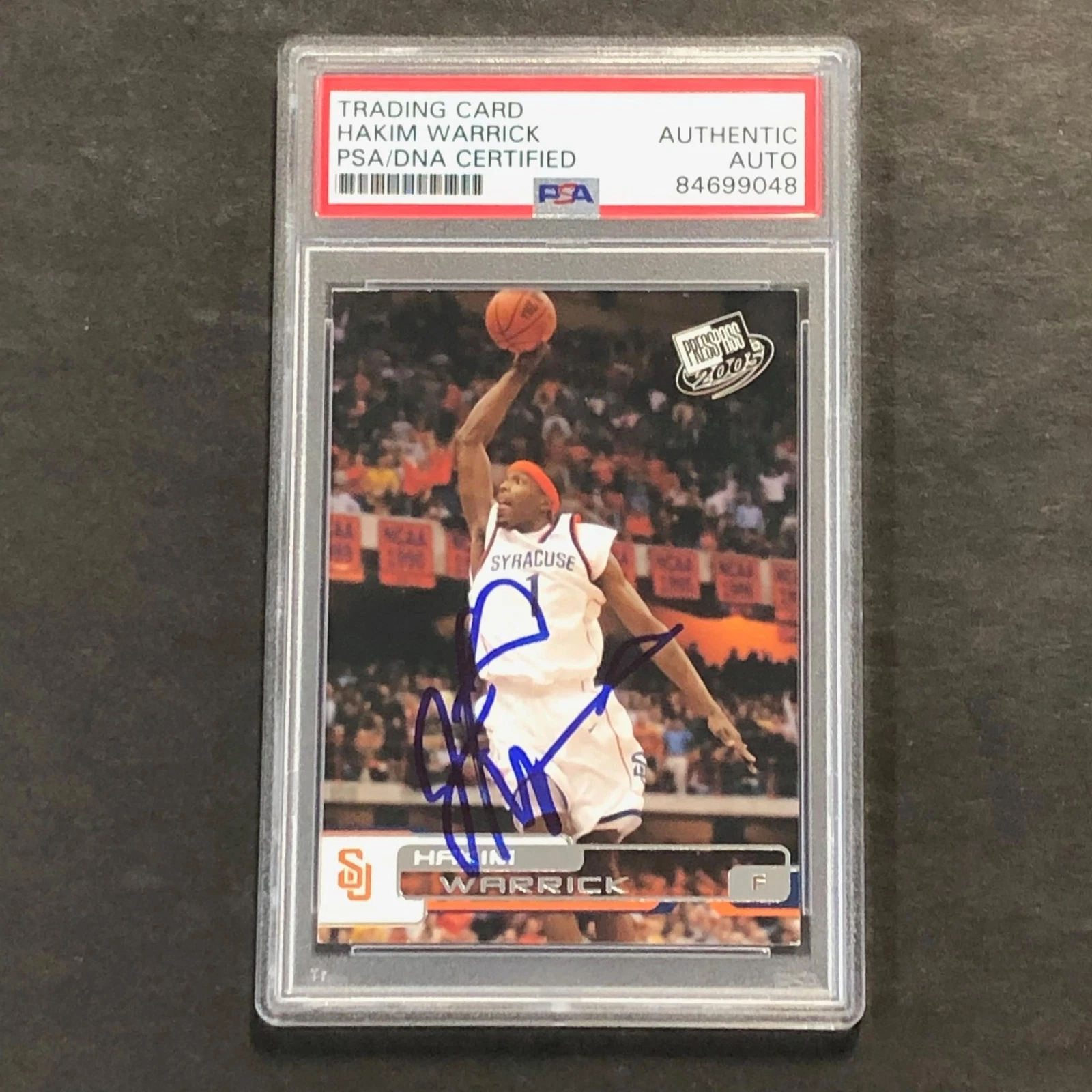 2005-06 Press Pass #B34 Hakim Warrick Signed Card AUTO PSA Slabbed RC
