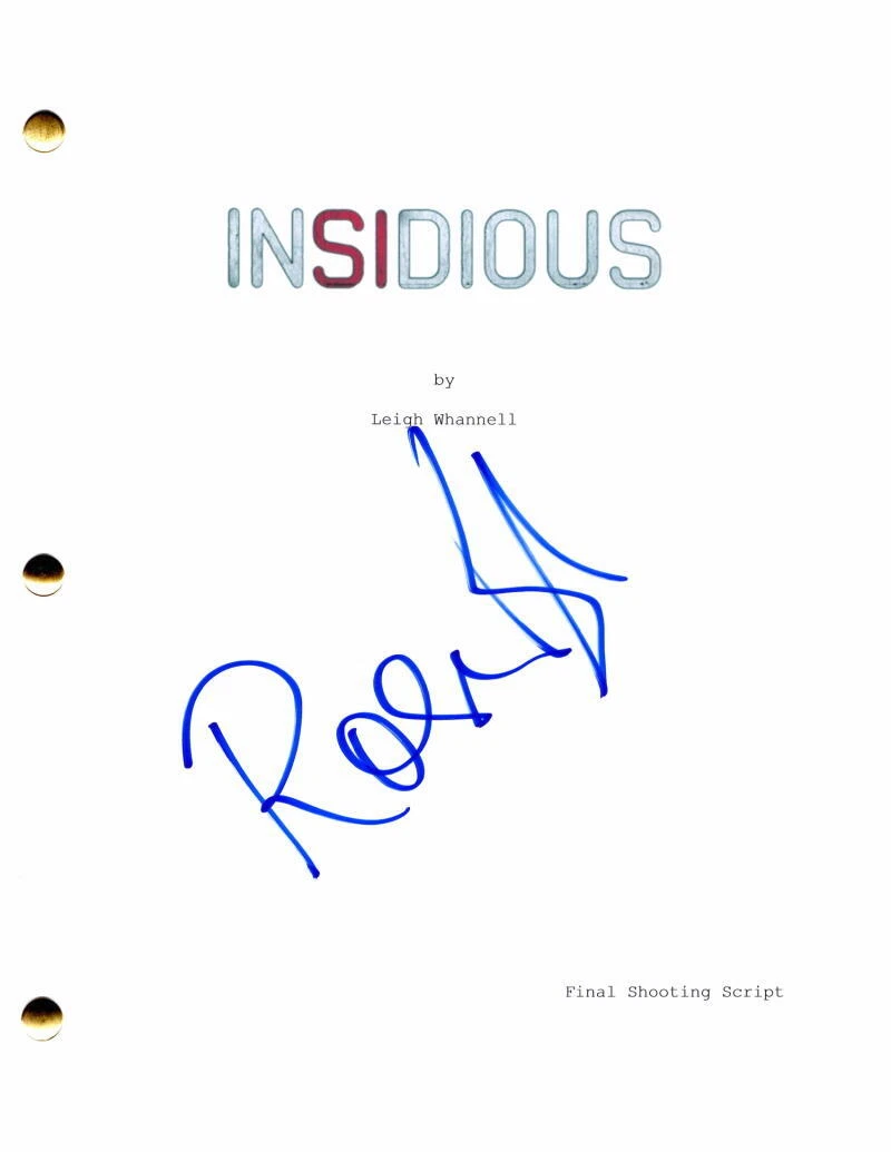 Rose Byrne Signed Autograph Insidious Full Movie Script - Renai Lambert

