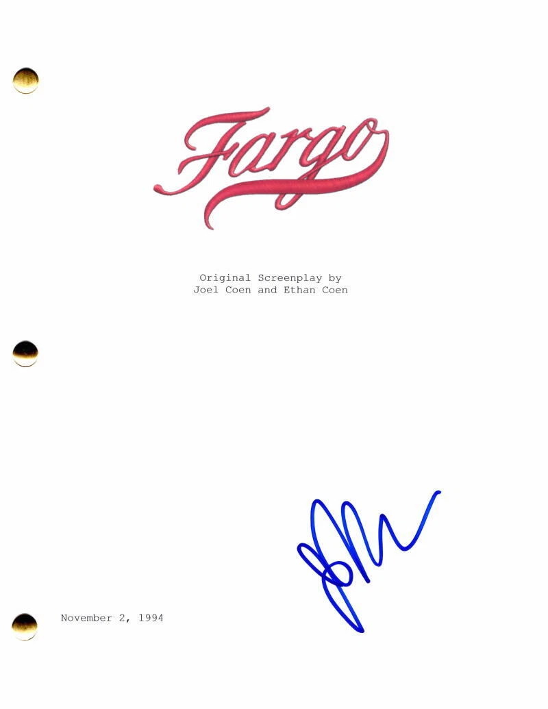 John Carroll Lynch Signed Autograph Fargo Full Movie Script - Norm Gunderson
