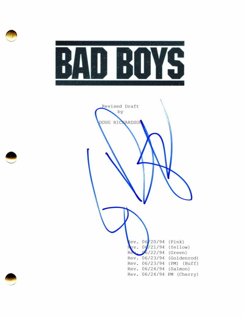 Joe Pantoliano Signed Autograph Bad Boys Full Movie Script - Starring Will Smith
