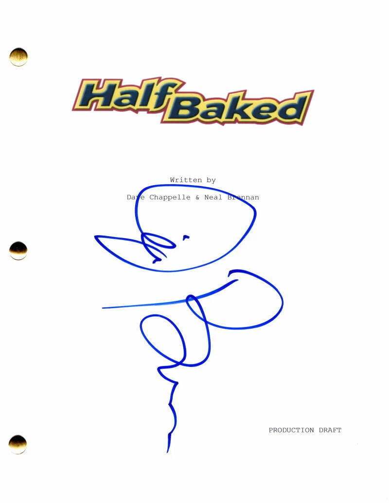 Jim Breuer Signed Autograph Half Baked Full Movie Script Starring Dave Chappelle
