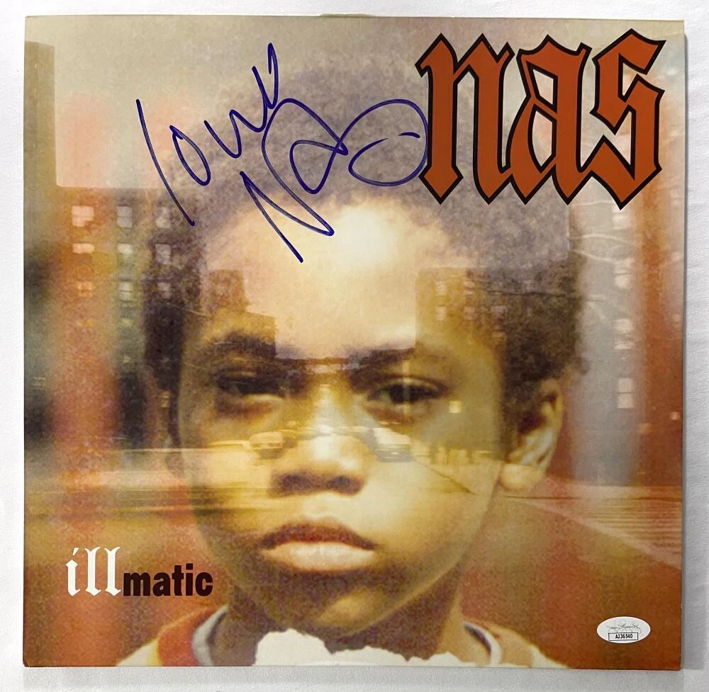 Nasir Jones Nas Signed Autograph Album Vinyl Record - Illmatic RARE! w/ JSA COA
