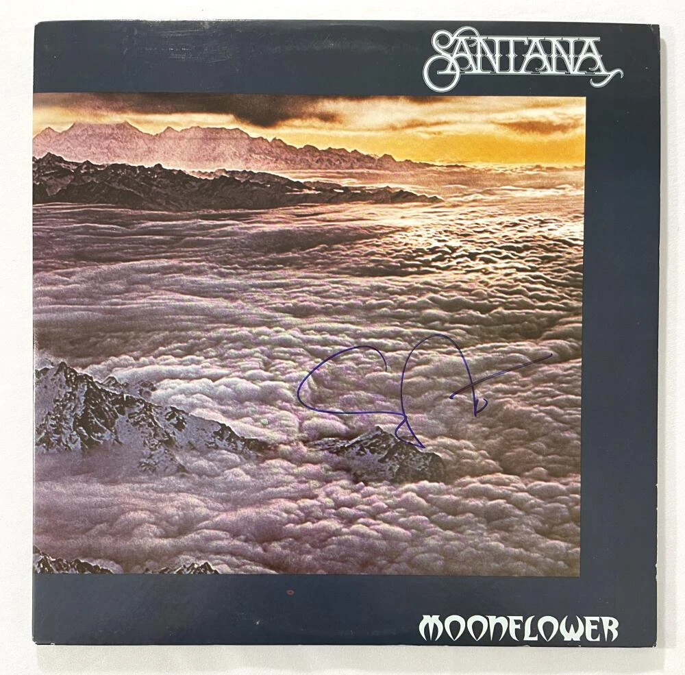 Carlos Santana Signed Autograph Album Vinyl Record - Moonflower w/ Beckett COA
