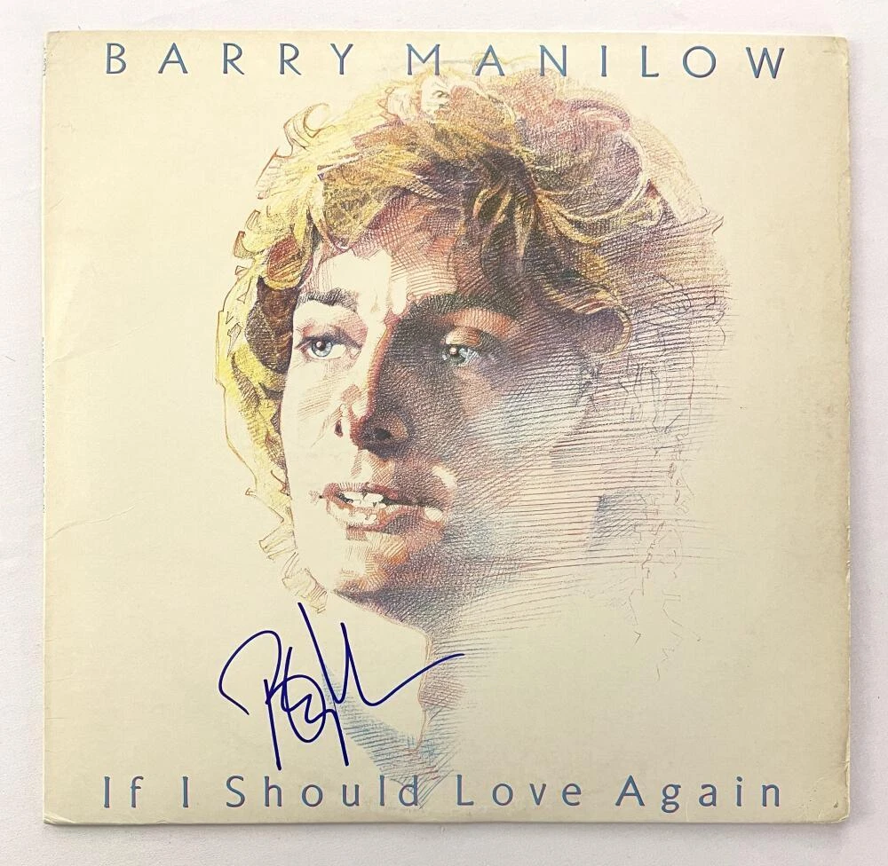 Barry Manilow Signed Autograph Album Vinyl Record If I Should Love Again Beckett
