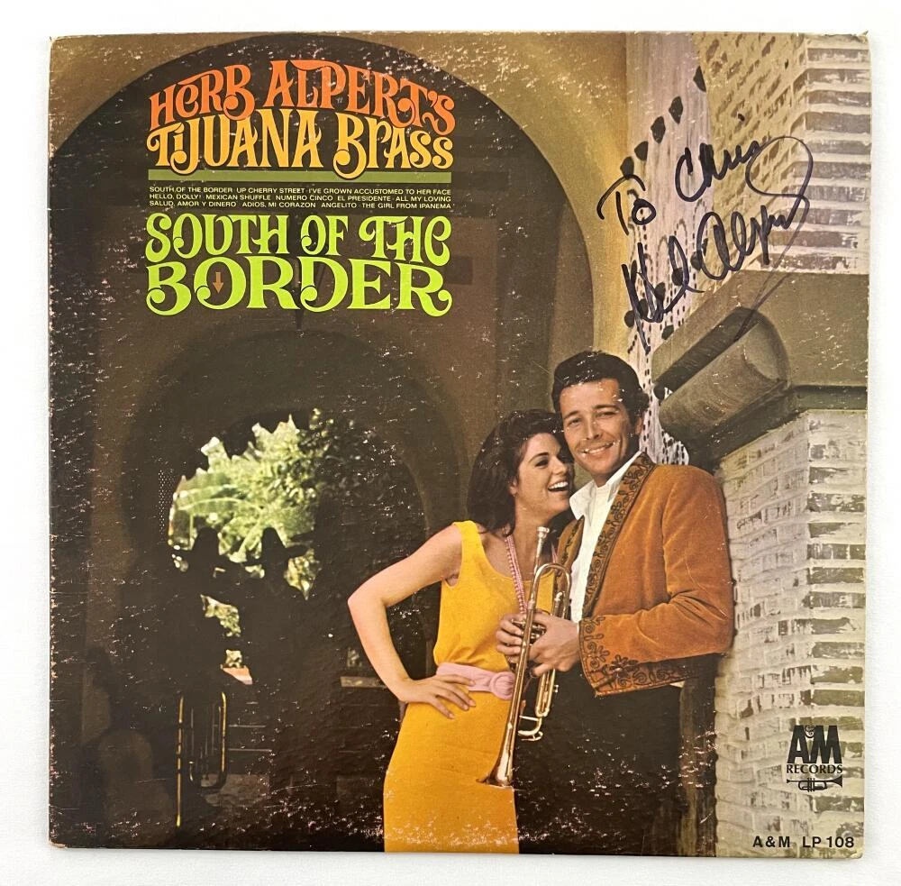 Herb Alpert Tijuana Bass Signed Autograph Album Vinyl Record 