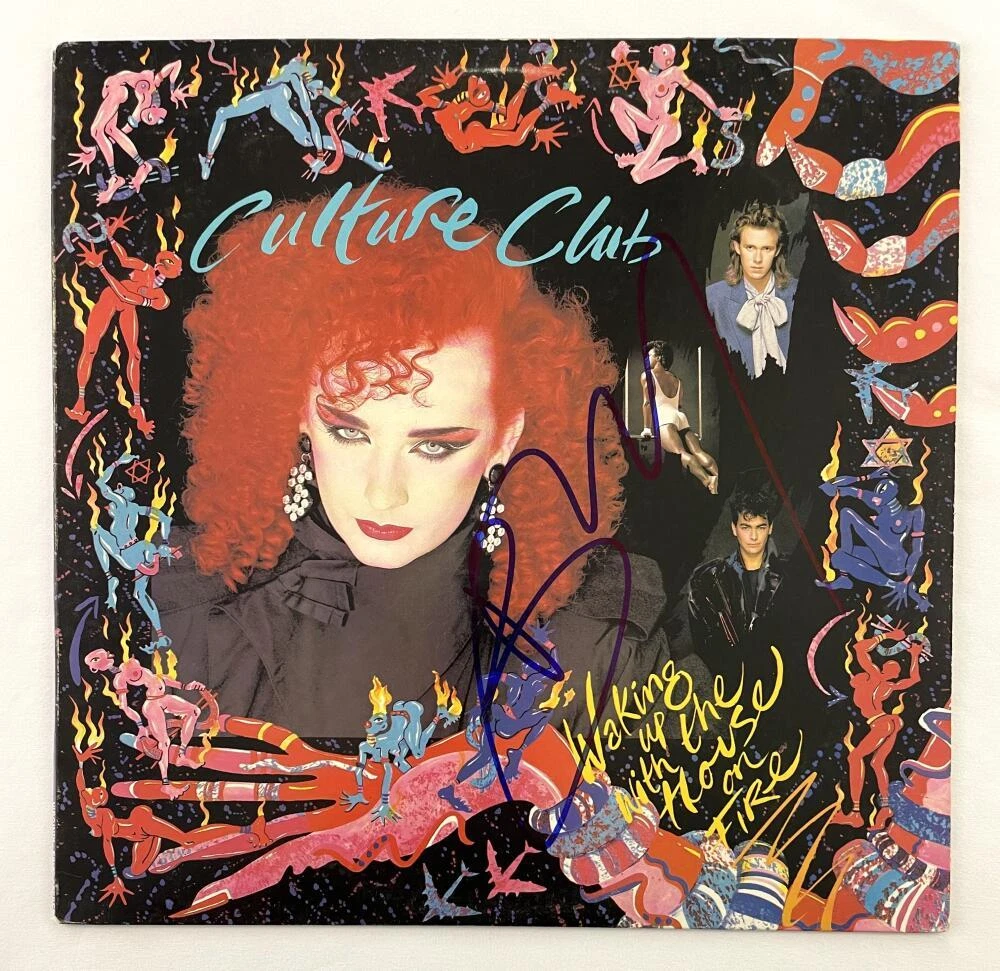 Boy George Culture Club Signed Autograph Album Vinyl Record - Waking Up JSA COA
