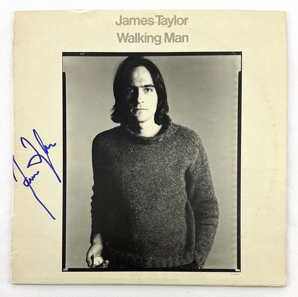 James Taylor Signed Autograph Album Vinyl Record - Walking Man w/ JSA COA
