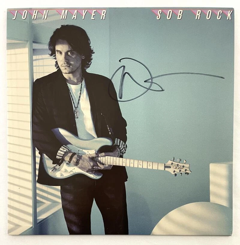 John Mayer Signed Autograph Album Vinyl Record - Sob Rock Heavier Things Beckett
