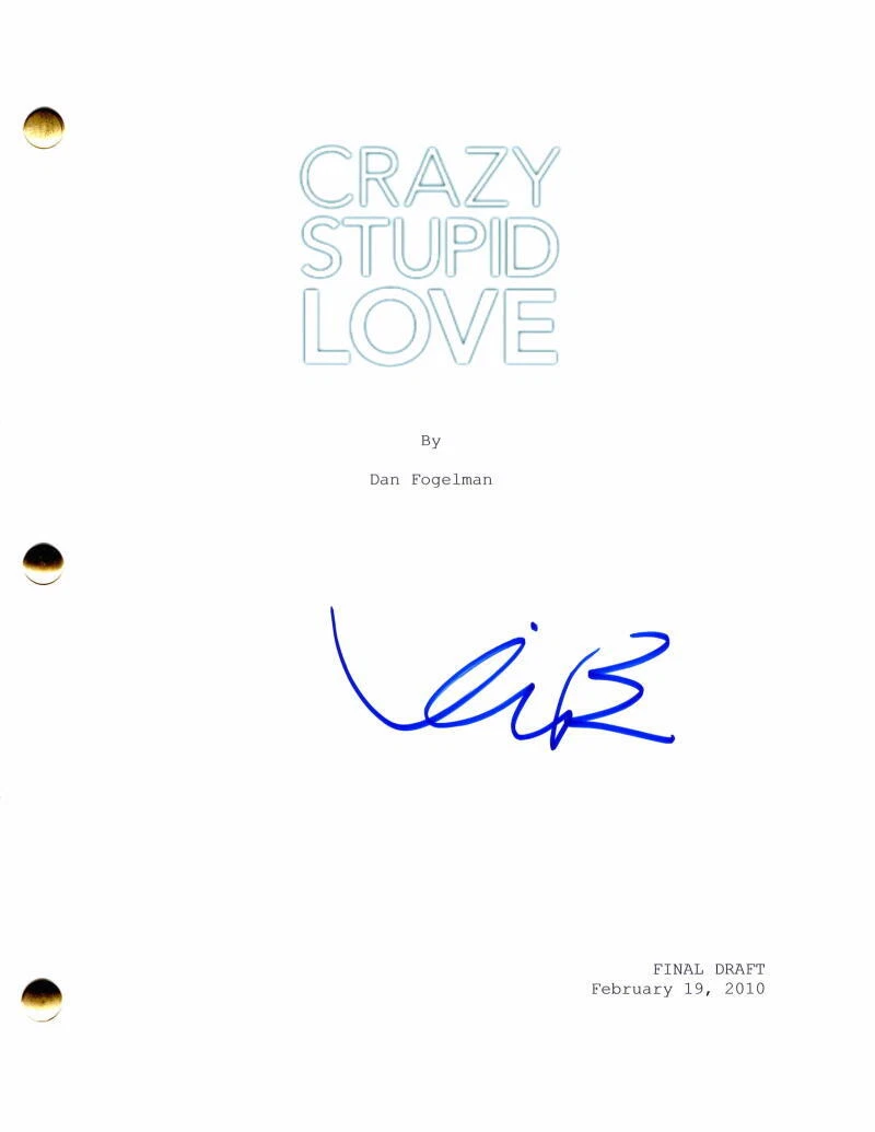 Kevin Bacon Signed Autograph Crazy Stupid Love Full Movie Script David Lindhagen
