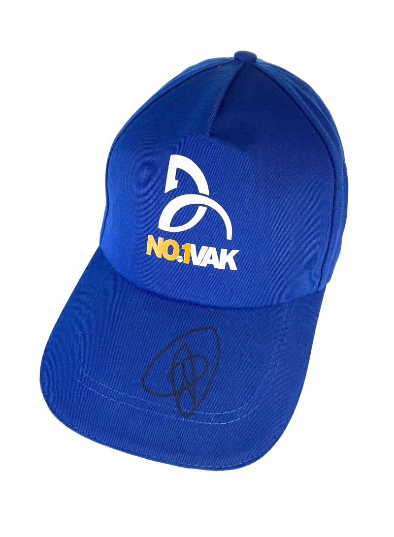 Novak Djokovic Signed Autograph Signature Logo #1 Tennis Baseball Cap Hat w/ JSA
