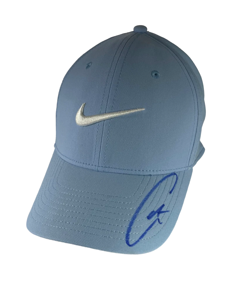 Carlos Alcaraz Signed Autograph Blue Nike Tennis Baseball Cap Hat w/ JSA COA
