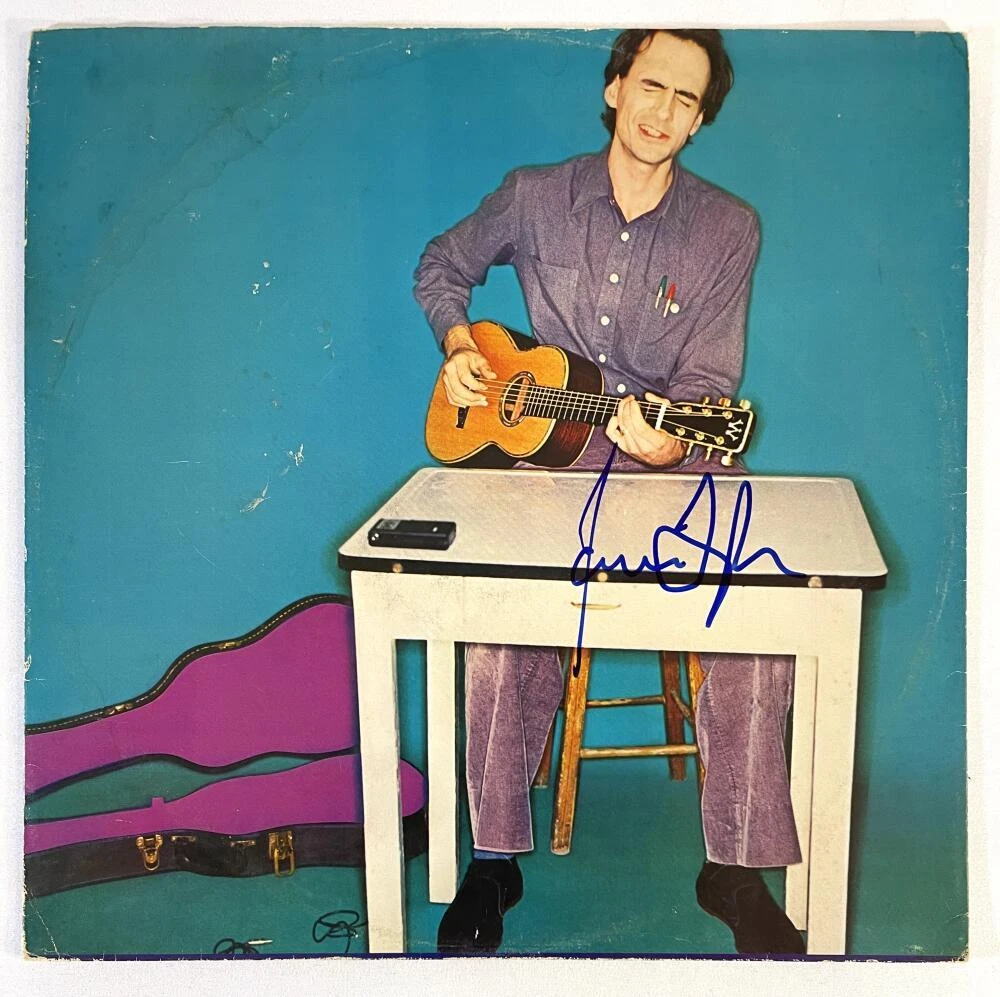 James Taylor Signed Autograph Album Vinyl Record Inner Sleeve w/ Beckett COA
