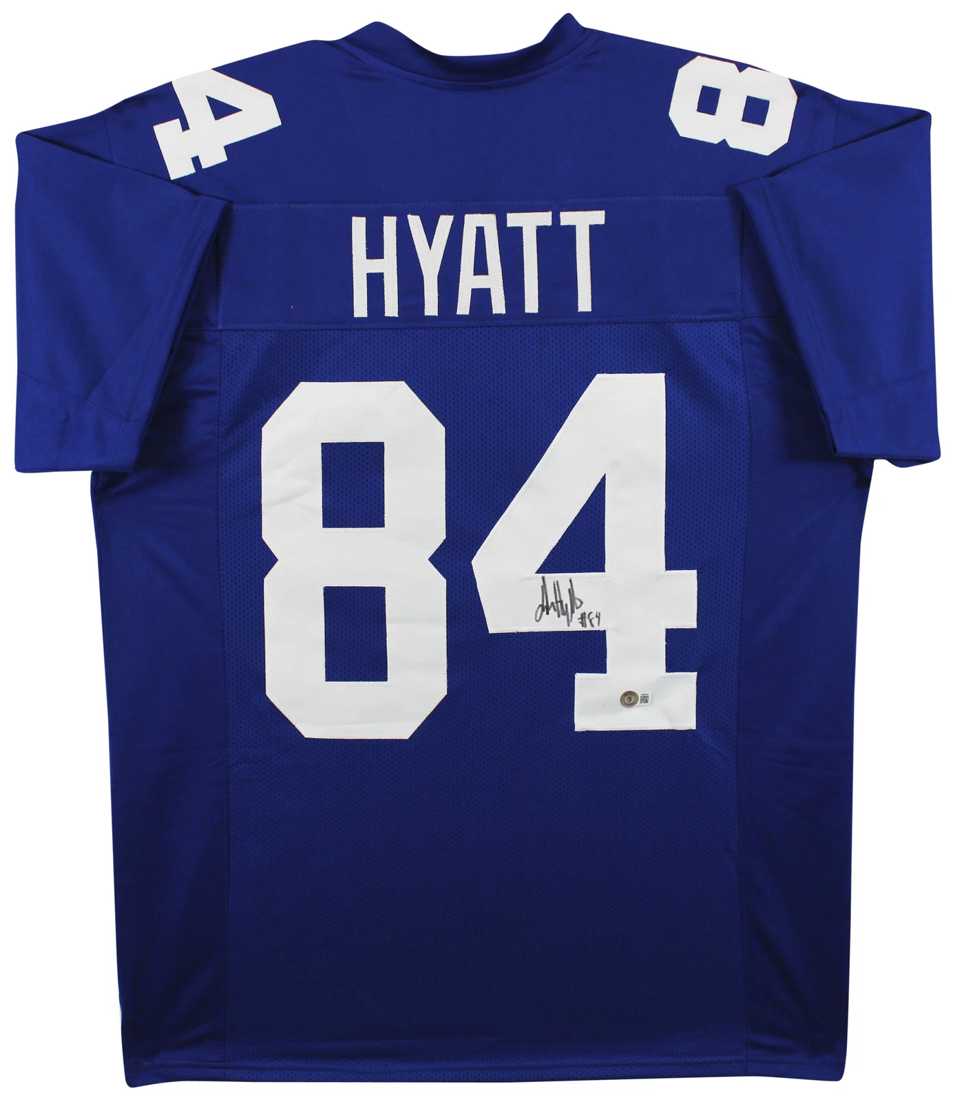 Jalin Hyatt Authentic Signed Blue Pro Style Jersey Autographed BAS Witnessed
