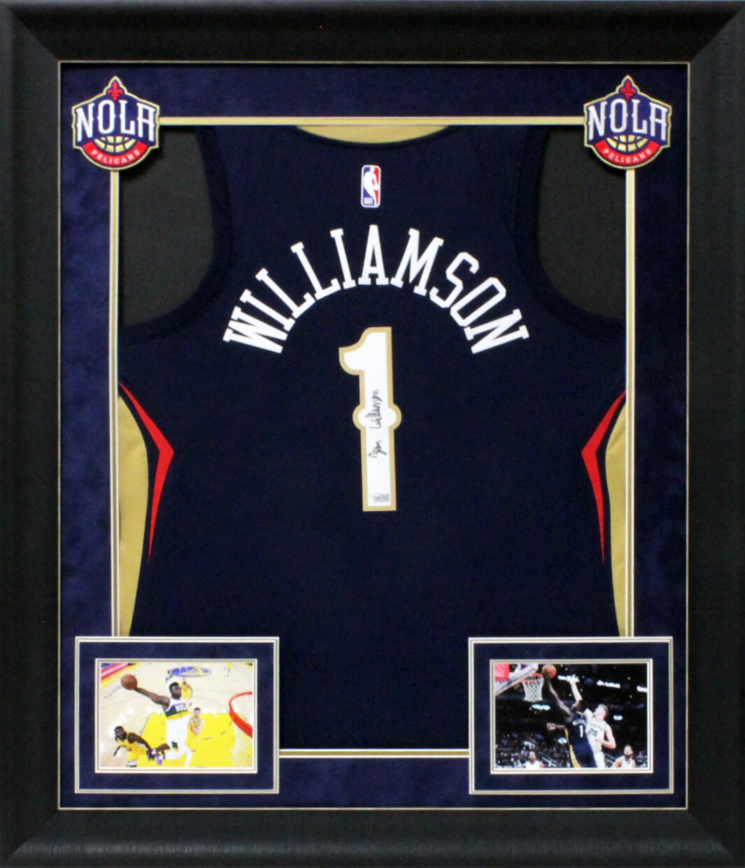 Pelicans Zion Williamson Signed Navy Blue Nike Swingman Framed Jersey Fanatics
