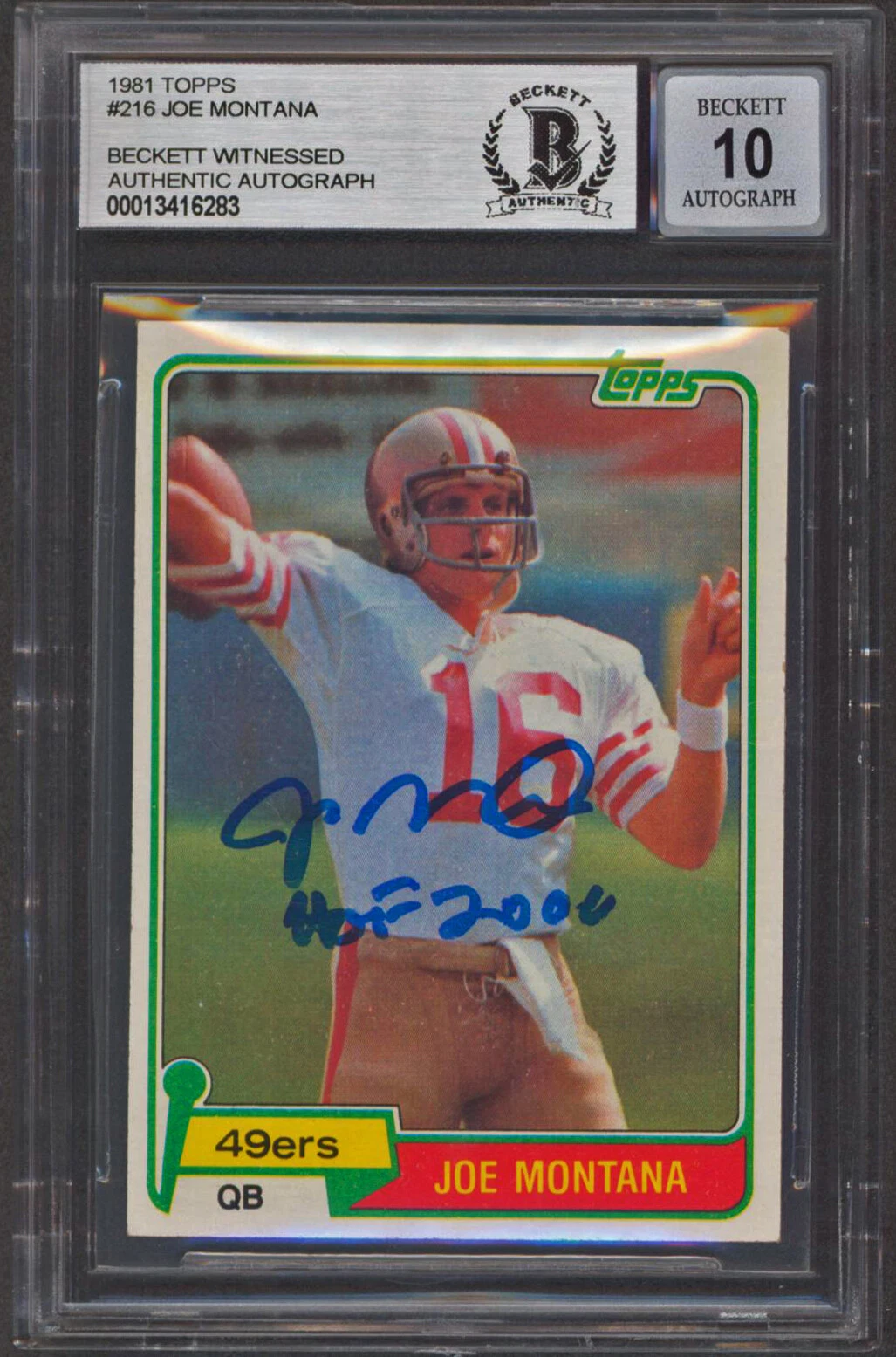 49ers Joe Montana 
