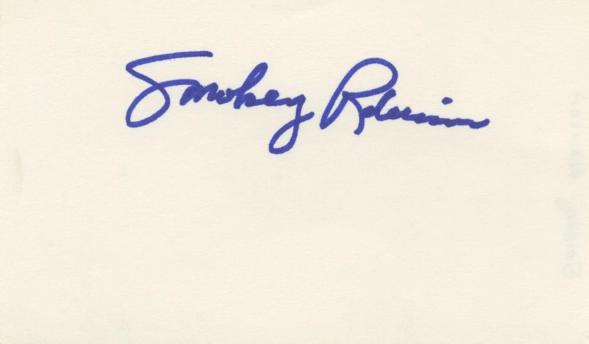 SMOKEY ROBINSON OF THE MIRACLES (MOTOWN) AUTOGRAPH, ACOA CERTIFIED. (D)
 COLLECTIBLE MEMORABILIA