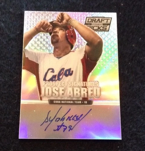 2013 Panini Perennial Prizm Draft Picks Refractor JOSE ABREU #48 White Sox Auto

