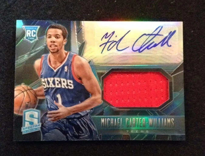 2013-14 Michael Carter-Williams Spectra Blue Autograph / Rookie 1/99 eBay 1/1
