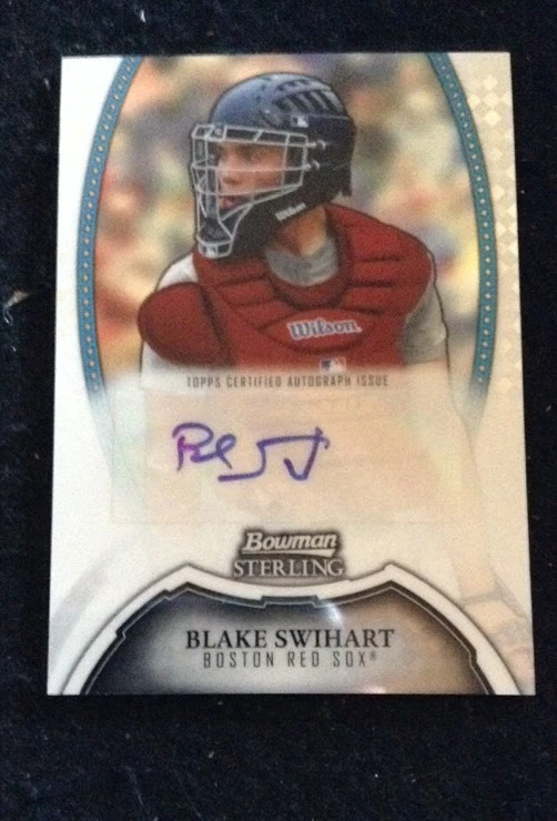 RED SOX 2011 BOWMAN STERLING BLAKE SWIHART AUTO RC ROOKIE CARD
