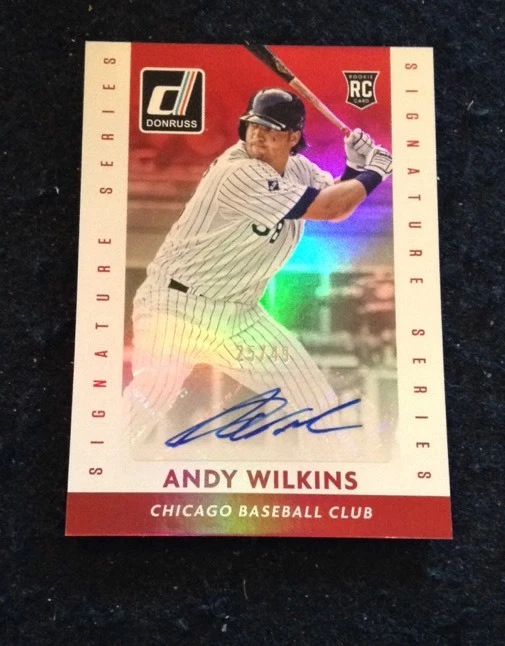 2015 Donruss Signature Series Red #18 Andy Wilkins 16/49
