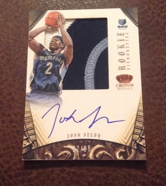 2012-13 Crown Royale Josh Selby Rookie Prime Patch Jersey Auto 22/25
