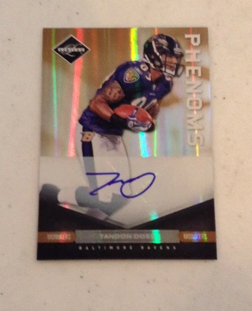 Tandon Doss ROOKIE AUTO AUTOGRAPH Ravens Jaguars '11 LIMITED Phenoms 18/25
