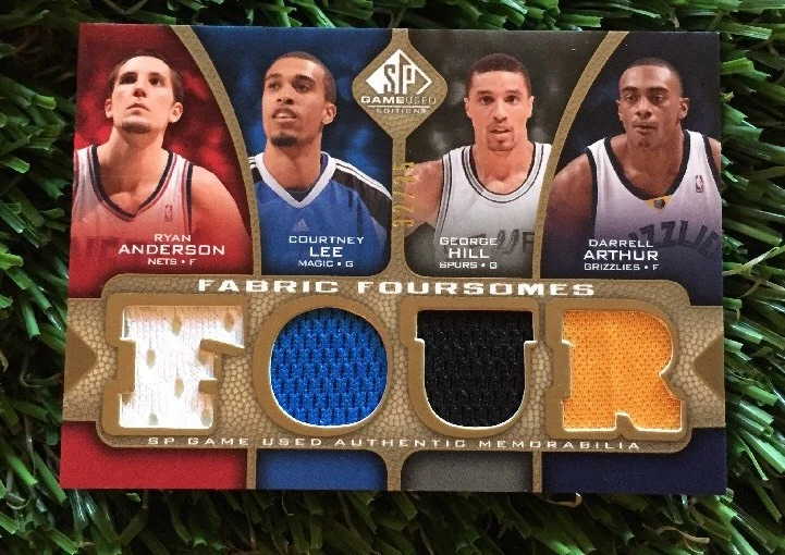 2009-10 SP Game Used Fabric Four F4ALAH Lee/Hill/Anderson/Arthur Jersey #ED /35
