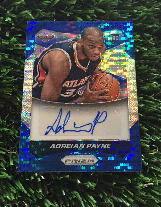 2014-15 Prizm ADREIAN PAYNE RC Auto Blue Refractor #D /249 HAWKS Rookie #97
