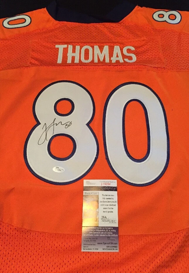 JULIUS THOMAS AUTOGRAPHED BRONCOS JERSEY JSA/COA NFL AUTO
