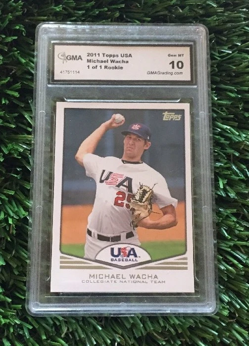 2011 Topps USA Baseball Michael Wacha #ED 1/1 TOPPS VAULT GMA 10 Mint
