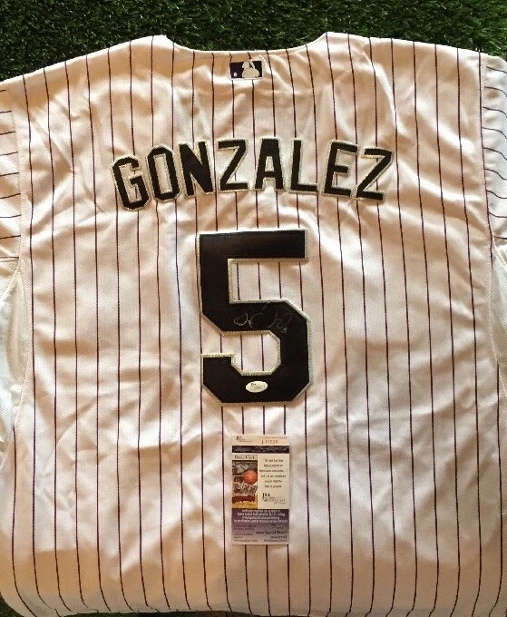 CARLOS GONZALEZ CARGO COLORADO ROCKIES SIGNED Jersey JSA/COA STUD!!!
