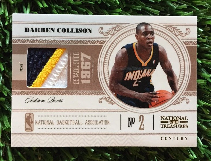 2010-11 Playoff National Treasures Century DARREN COLLISON 3 CLR #D 11/25 PACERS
