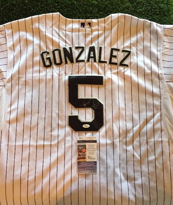CARLOS GONZALEZ CARGO COLORADO ROCKIES SIGNED Jersey JSA/COA J15932
