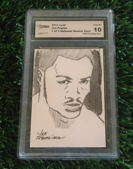2011 LEAF SKETCH CARD JOE FRAZIER NATIONAL CONVENTION EDITION KEVIN-JOHN COLLECTIBLE MEMORABILIA